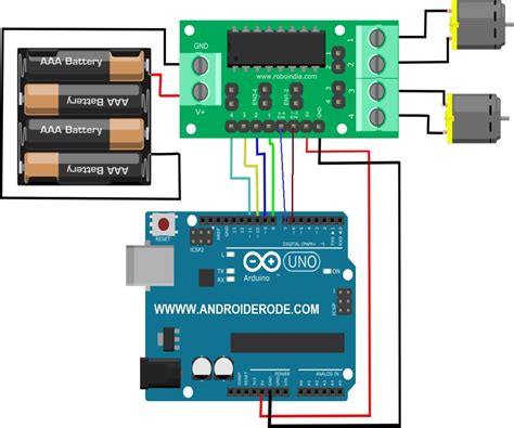 Control Dc Motors With Arduino And L D Motor Driver Ic Off