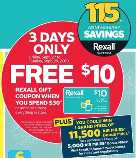 Rexall Pharma Plus Drugstore Canada Coupon And Flyers Deals Free 10