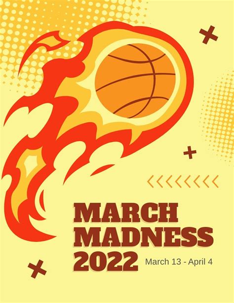 March Madness Flyer Template Free Printable Templates