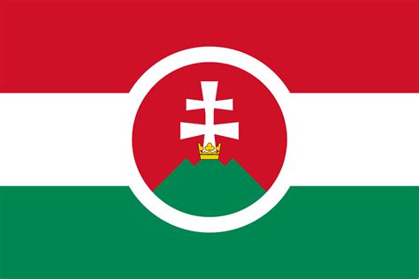 Recreated The Hungarian Flag With A Minimalist Coat Of Arms Vexillology