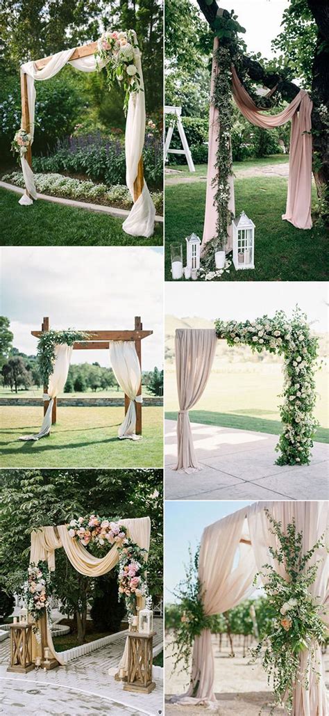 Trending 20 Gorgeous Wedding Ceremony Ideas With Draped Fabric For 2021