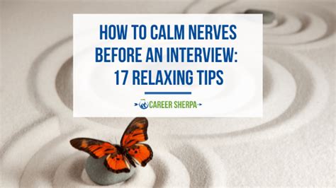 How To Calm Nerves Before An Interview Relaxing Tips Careerbeeps