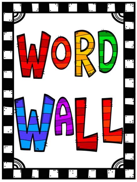 Freebie Word Wall Poster And Letters Word Wall Letters Word Wall
