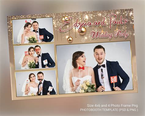 Wedding Photo Booth Print Template Wedding Photo Booth Template By