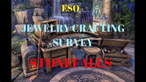 Eso Jewelry Crafting Survey Stonefalls Youtube