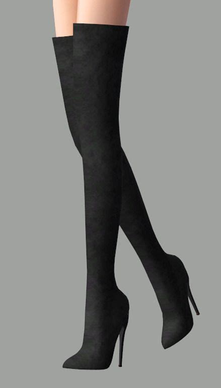 Kingk Thigh High Heels Fully Recolorable2 Channels Omsp Is Not