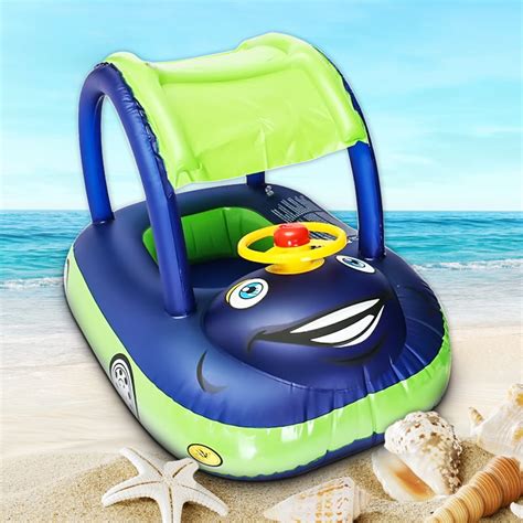 On 15kg Load Bearing Baby Kids Inflatable Car Sunshade Swim Ring Float
