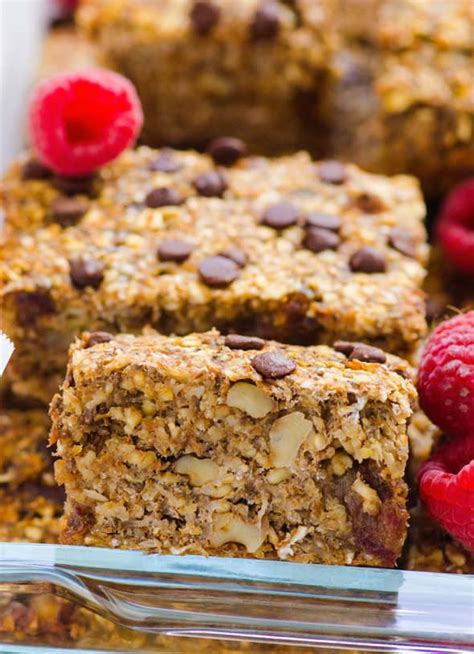 These easy no bake oatmeal bars take only a few minutes and there is very little cooking involved. Banana Oat Bars - iFOODreal - Healthy Family Recipes