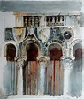 John Ruskin - Study of the Marble Inlaying on the front of the Casa ...