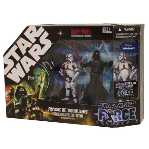 Star Wars The Force Unleashed Commemorative Collection Figures Darth Vader And Incinerator