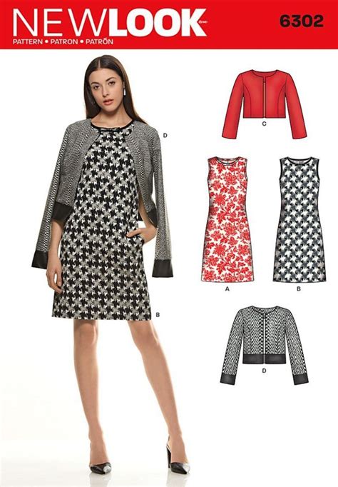 New Look Easy Dress 6340 Sewing Pattern Uk Erlingmirran