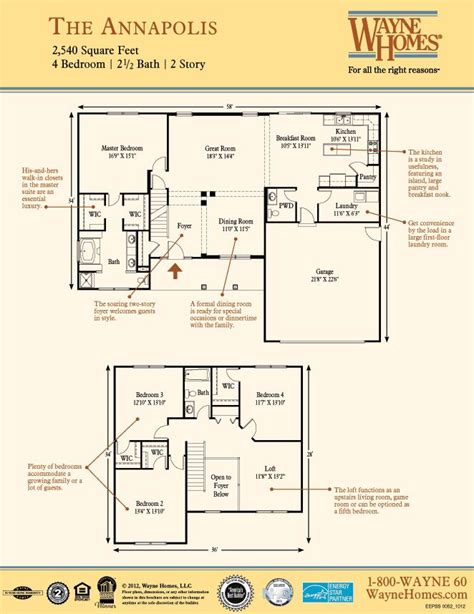 Awesome how to get floor plans of my house online and description floor plans my house flooring. Custom Home Design Plans: The Annapolis | Wayne Homes | Wayne homes, How to plan, Home design plans