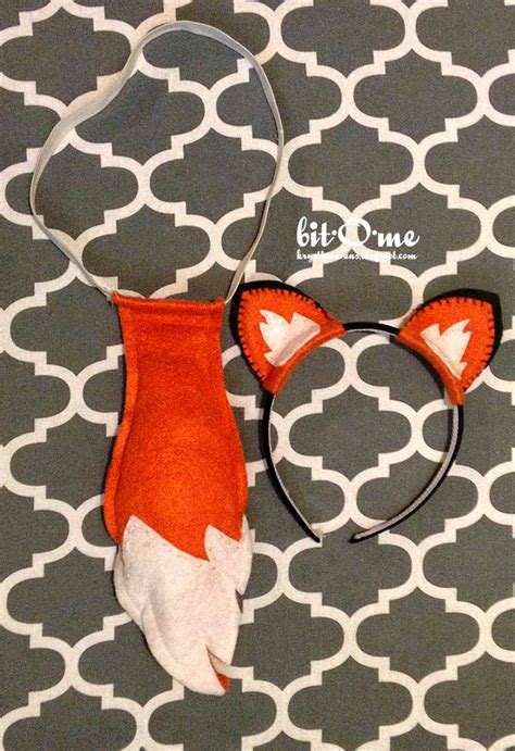 Bit O Me Felt Fox Tail And Ears Free Pattern