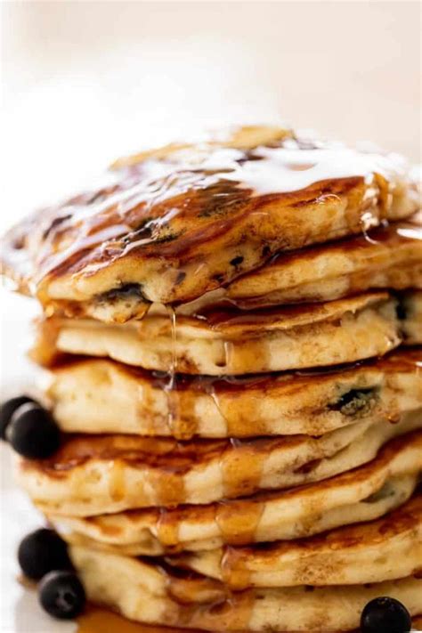 Super Fluffy Blueberry Pancakes Cafe Delites Fluffy Blueberry