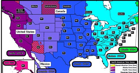 Central Time Zone Map North Dakota