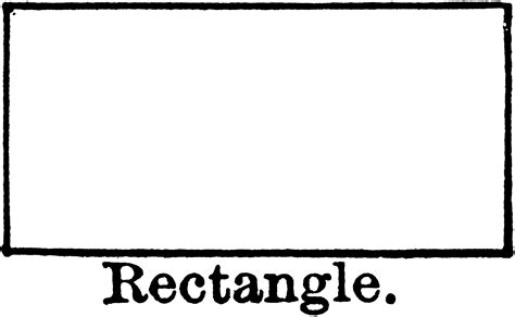 The width is calculated based on the length and the area. Rectangle | ClipArt ETC