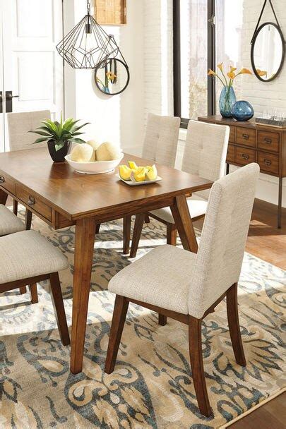 Centiar Two Tone Brown 7 Pc Rectangular Dining Set Dining Room Table