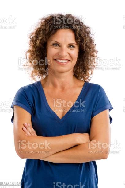 인물 사진 행복함 중년 여자 미소에 대한 스톡 사진 및 기타 이미지 미소 자신감 갈색 머리 Istock