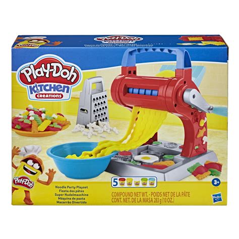 Play Doh Kitchen Creations Noodle Party Playset Includes 5 Cans For