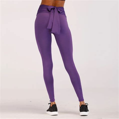 Purple Womens Pants Leggings Sport Fitness Yoga Pants Women High Waist