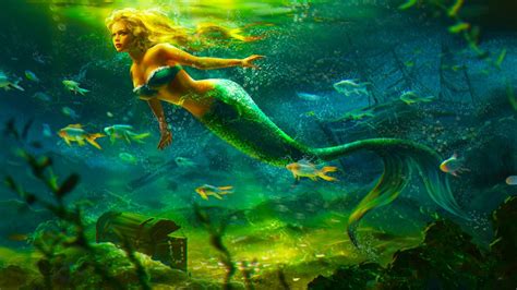 Mermaid Full Hd Wallpaper And Background Image 1920x1080 Id 560122