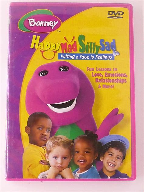Barney Happy Mad Silly Sad Putting A Face To Feelings Dvd J012
