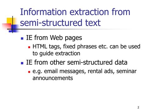 Ppt Information Extraction From Text Powerpoint Presentation Free