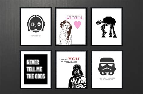 Art And Collectibles A5 Planner Inserts Star Wars Printable Wall Art