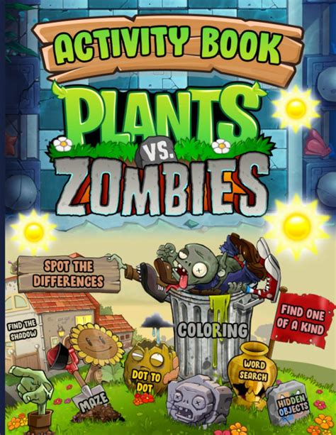 Buy Plants Vs Zombies Activity Book Maze Find Shadow Coloring One