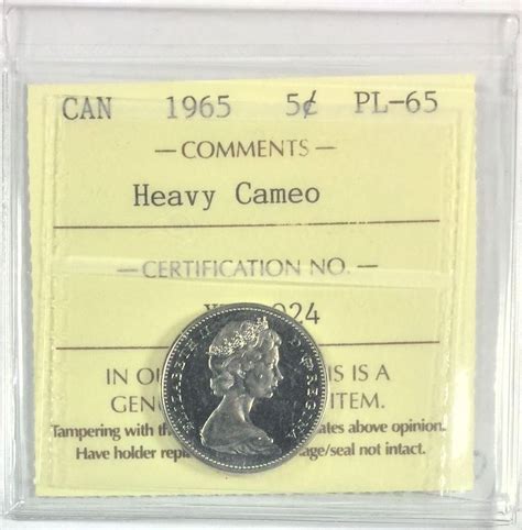 1965 canada 5 cents iccs graded pl 65 heavy cameo 34828 ebay ebay stamp 5 cents