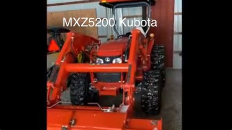 Plowing Snow With A Mx 5200 Kubota Hydrostatic Tractor With Country