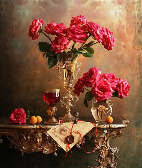 Still Life With Roses Photograph By Andrey Morozov Fine Art America