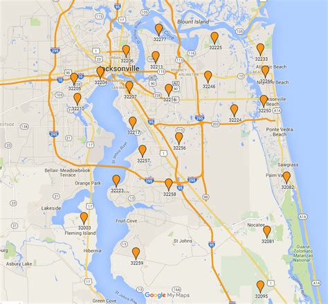 Zip Code Map Jacksonville Fl Maid In Jax House Cleaning Services
