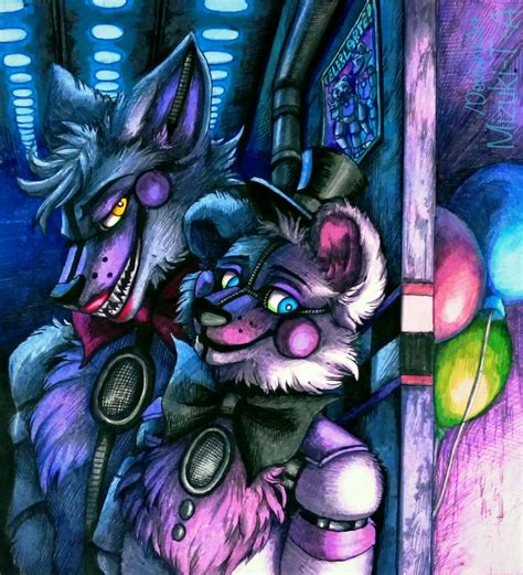 light and shadow funtime freddy foxy fnaf sl by mizuki t a on deviantart