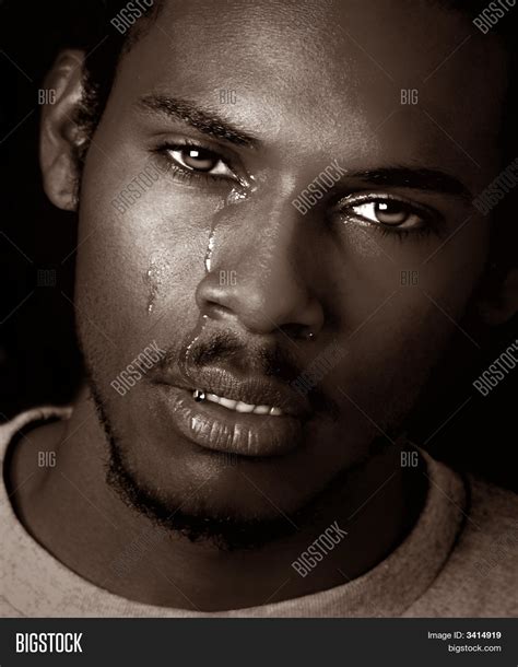 Black Man Crying Image Photo Bigstock