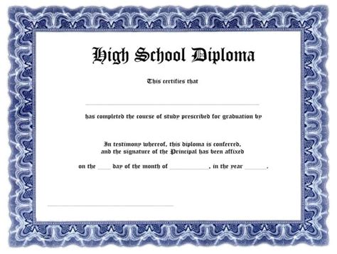 How To Design Standard High School Diploma Template