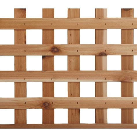 Real Wood Products 4 X 8 Privacy Cedar Lattice Panel L3150