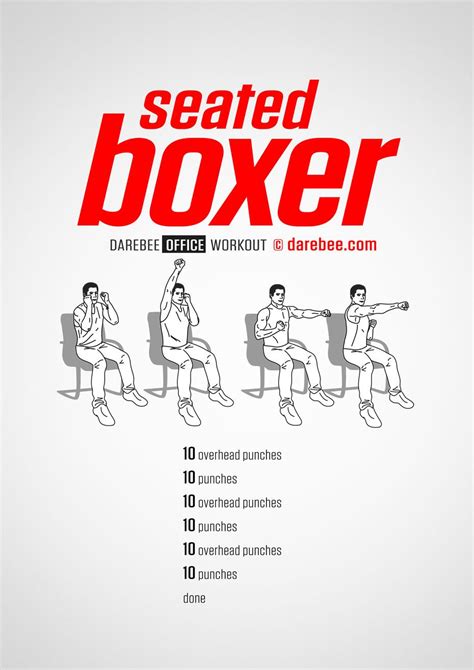 Seated Boxer Workout Fitness Workouts Free Workouts At Home Workouts