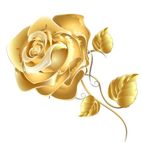 Gold Flower Png Hd Png Mart
