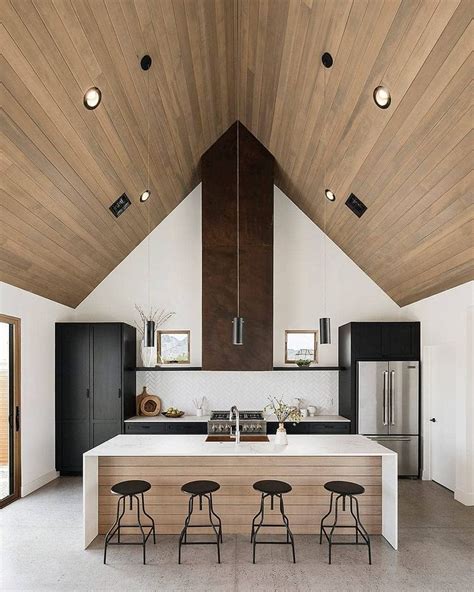 This Pitched Roof Kitchenyes Modern Farmhouse Kitchens