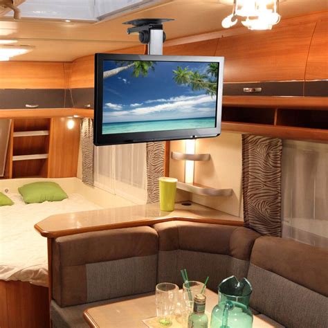 Retractable screen garage door motorized for your garage by morse blvd garage door screens. Pyle Universal Folding Hide-Away TV Ceiling Mount 17"-37 ...