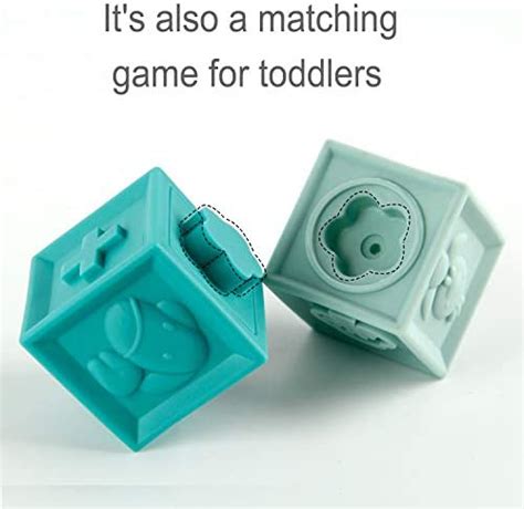 Mini Tudou Baby Blocks Soft Building Blocks Baby Toys Teethers Toy