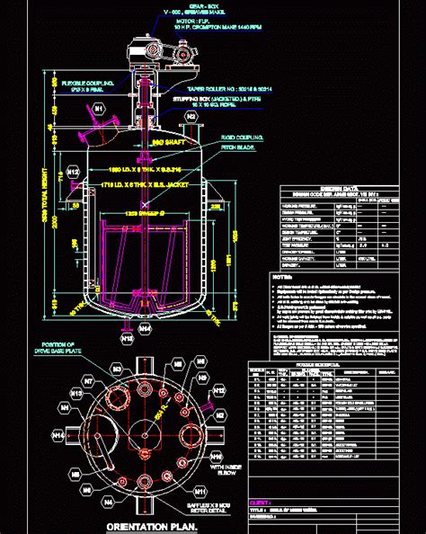 mixing vessel dwg detail  autocad designs cad