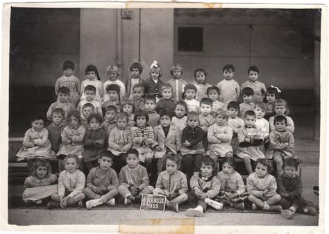 Photo de classe Classe de naissance de 1954 institutrice de l époque