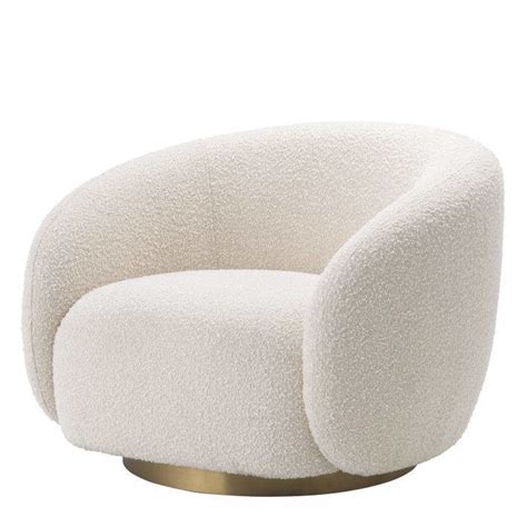 Saw something that caught your attention? EICHHOLTZ Swivel armchair 'Brice' - Bouclé cream ...