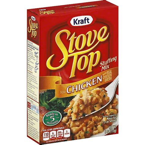 Kraft Stove Top Stuffing Mix For Chicken 6 Oz Box Stuffingscoatings