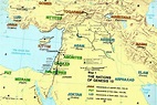 Biblical Maps With Modern Map Overlay