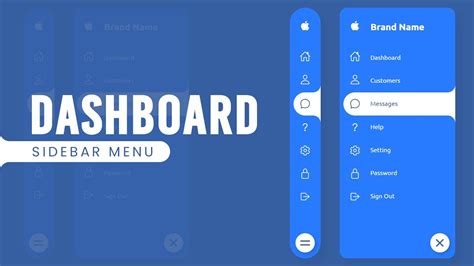 Dashboard Sidebar Menu Using Html Css Vanilla Javascript Youtube