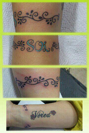 My Childrens Names Ankle Bracelets Infinity Tattoo