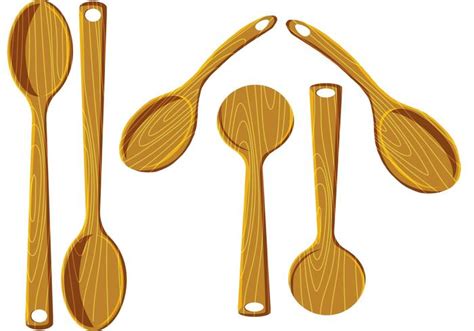 Wood Spoon Vectors 86684 Vector Art At Vecteezy